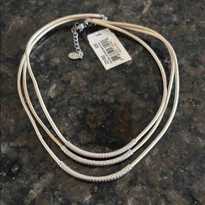 NWT Cookie Lee Elegant Silver Necklace
